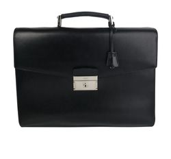 Prada Briefcase, Leather, Black, MII, 2*